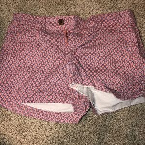 Patterned pink shorts from Gap